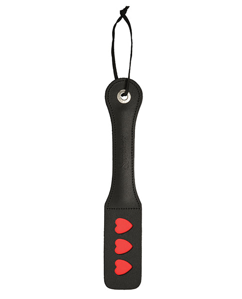 Leather Heart Impressions Paddle 12in