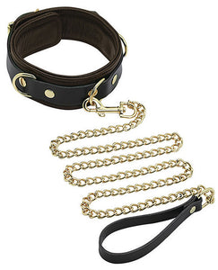 Black with Gold Accent Leash