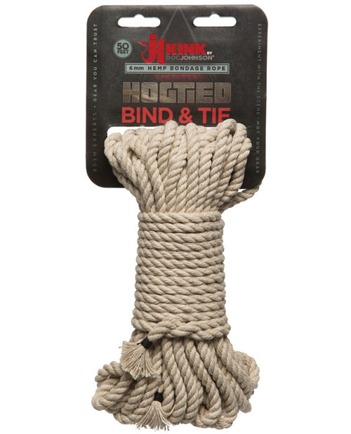 Natural 50ft Bind & Tie Hemp Bondage Rope by Kink