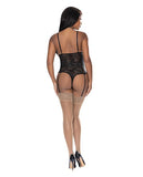 Ooh La Lace Cupless & Crotchless Teddy Black