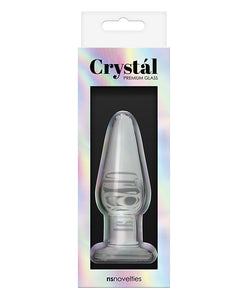 Crystal Tapered Plug Medium - Clear
