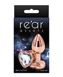 Rear Assets Rose Gold Heart Small - Color options available