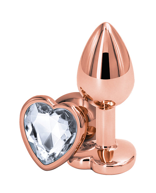 Rear Assets Rose Gold Heart Small - Color options available