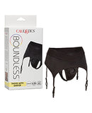 Boundless Thong w/Garter - Black (size options available)