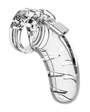 Man Cage Chastity 3.5 Clear (Size Options Available)